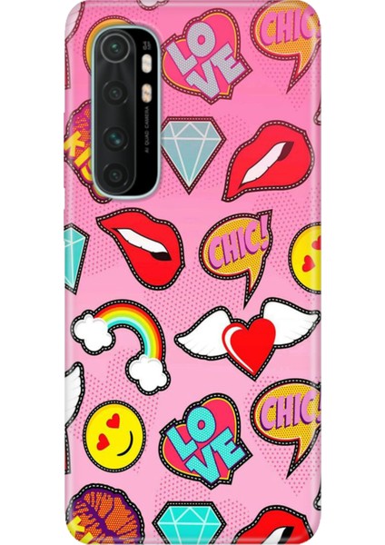 Xiaomi Mi Note 10 Lite Kılıf Desenli Baskılı Tpu Rubber Kapak Kiss