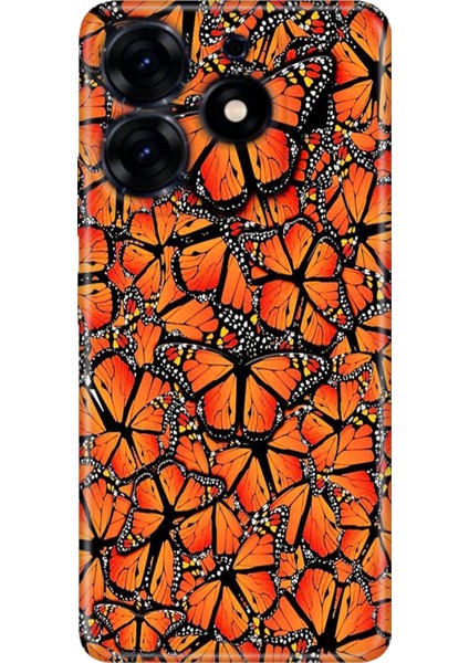 Tecno Spark 10 Pro Kılıf Desenli Baskılı Tpu Rubber Kapak Kelebek Cümbüşü