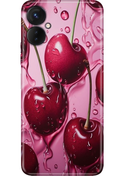 Tecno Spark 9 Pro Kılıf Desenli Baskılı Tpu Rubber Kapak Kirazın Dansı