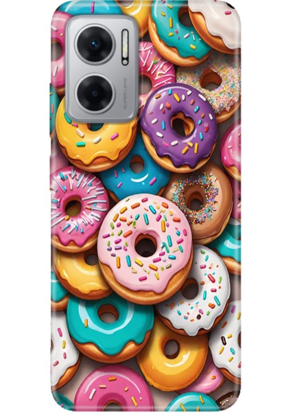 Xiaomi Redmi 10 5g Kılıf Desenli Baskılı Tpu Rubber Kapak Donut Cenneti