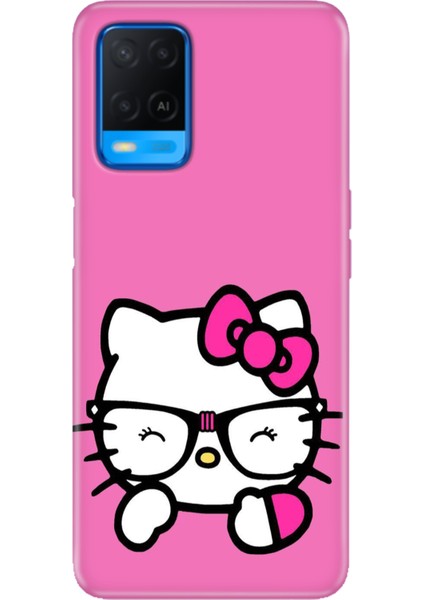 Oppo A54 4g Kılıf Desenli Baskılı Tpu Rubber Kapak Kitty/go