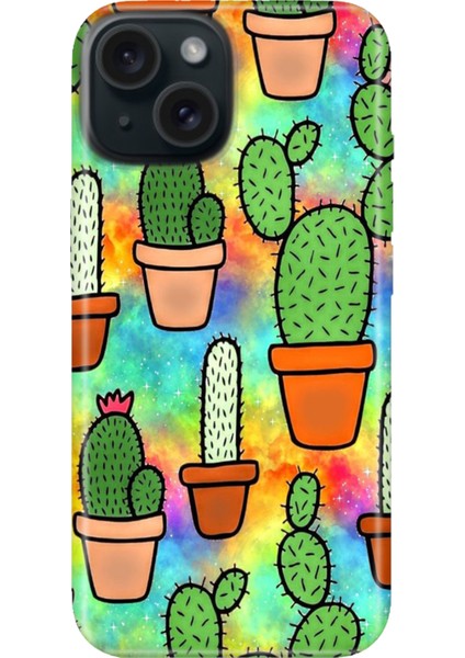iPhone 14 Kılıf Desenli Baskılı Tpu Rubber Kapak KAKTÜS-2024