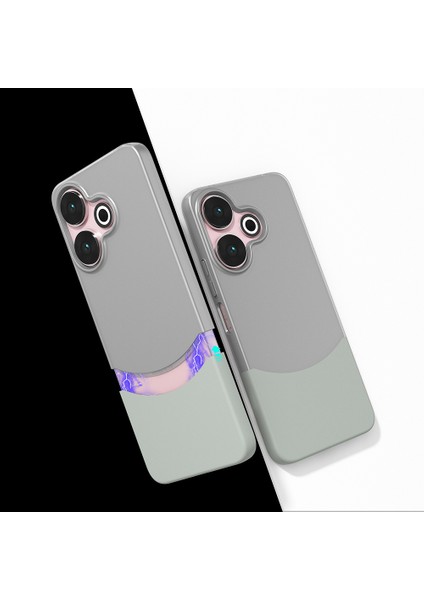 Redmi 13 4g Kılıf Mıknatıslı Vlmt Duble Kapak - Gri