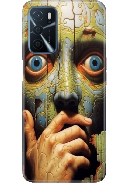 Oppo A16 Kılıf Desenli Baskılı Tpu Rubber Kapak Iluzyon