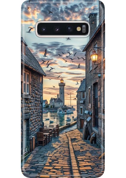 Samsung Galaxy S10+ Plus Kılıf Desenli Baskılı Tpu Rubber Kapak Kasabam
