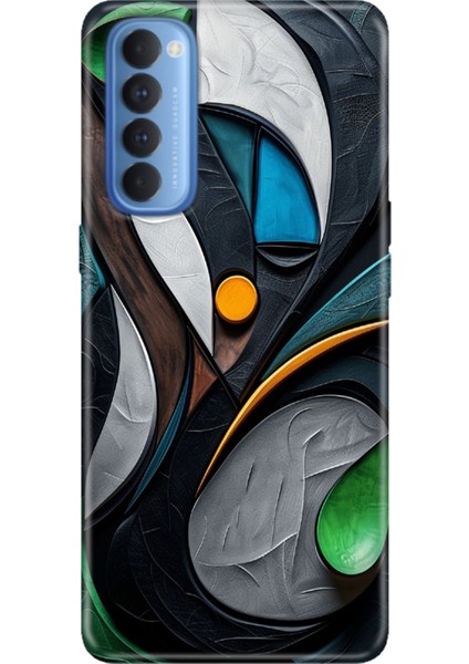 Oppo Reno 4 Pro Kılıf Desenli Baskılı Tpu Rubber Kapak Fortuna