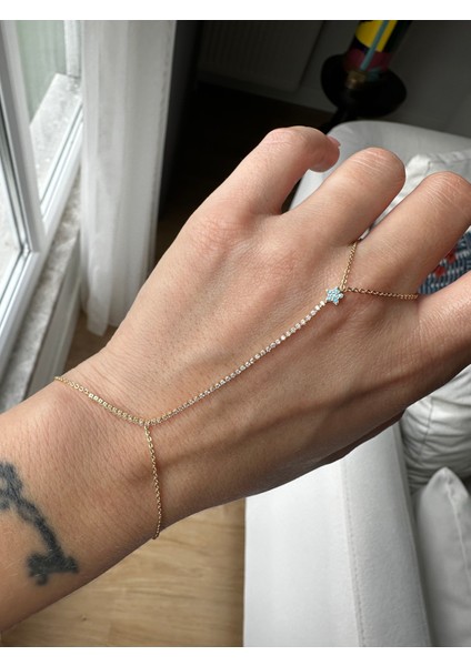 Gold Renk Mavi Yıldız Şahmeran