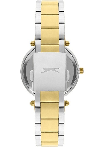 SL.09.2286.4.05 Kadın Kol Saati | 32 mm Çelik Kasa, Gümüş & Altın Renk, Takvimli Tasarım fırsatları