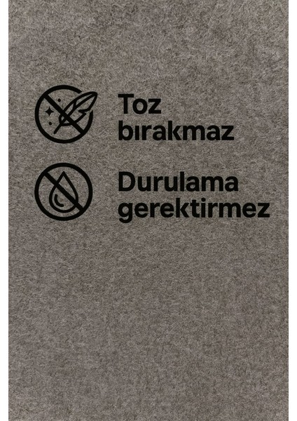 Premium Koyu Gri Keçe Sihirli Temizlik Bezi – 30X30 cm modelleri