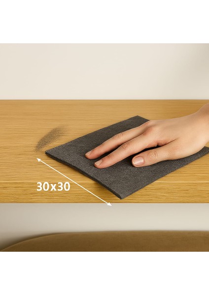 Premium Koyu Gri Keçe Sihirli Temizlik Bezi – 30X30 cm fırsatları
