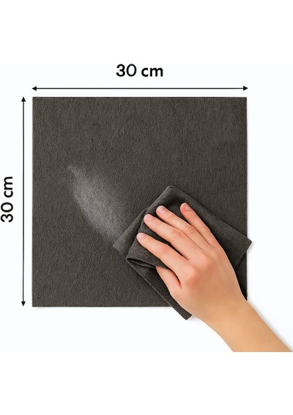 Premium Koyu Gri Keçe Sihirli Temizlik Bezi – 30X30 cm indirimleri