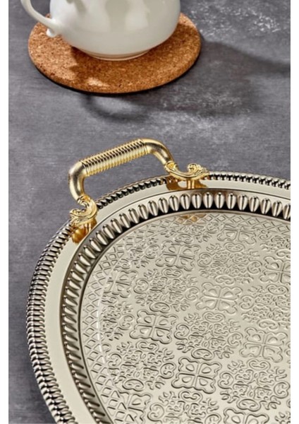 2'li Oval Model Lüx Paslanmaz Çelik Sunum Tepsisi fiyatları