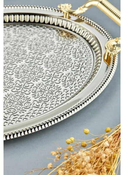 2'li Oval Model Lüx Paslanmaz Çelik Sunum Tepsisi indirimleri