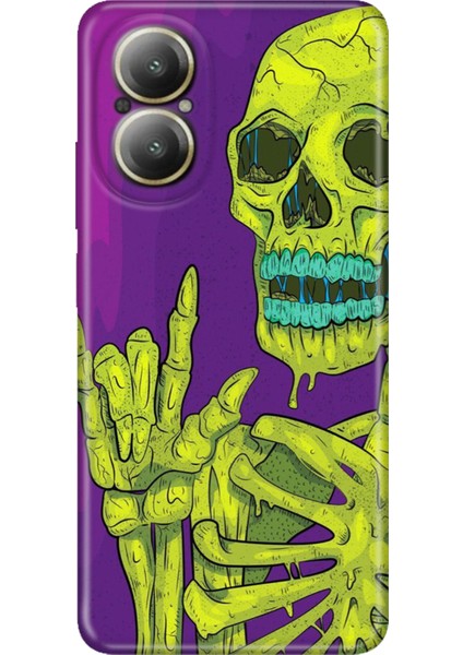 Realme 12 Lite Kılıf Desenli Baskılı Tpu Rubber Kapak Iskelet 111