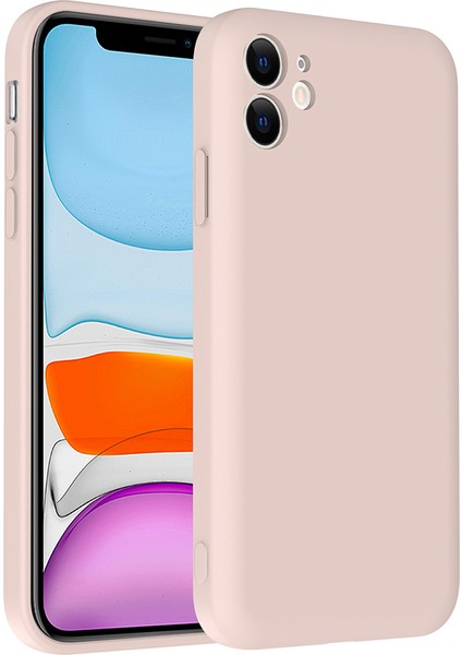iPhone 11 Kılıf Kamera Korumalı Kartlık Hazneli Vlmt Vitra Kapak - Pembe