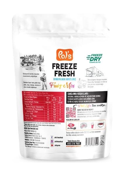 Bfs Pol’s Freeze Fresh Fruit Mix 20 G fiyatları