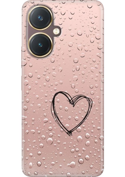 Vivo Y27 Kılıf Desenli Baskılı Tpu Rubber Kapak Kalbim