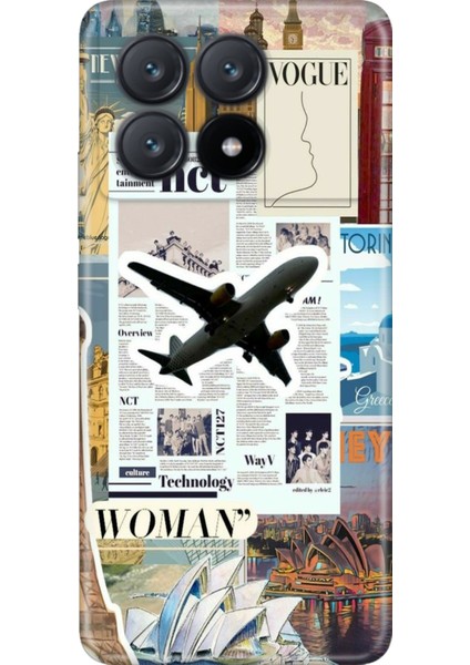 Xiaomi Poco X6 Pro Kılıf Desenli Baskılı Tpu Rubber Kapak Fly