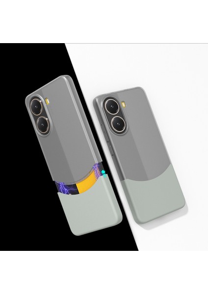 Poco X7 Pro Kılıf Mıknatıslı Vlmt Duble Kapak - Gri