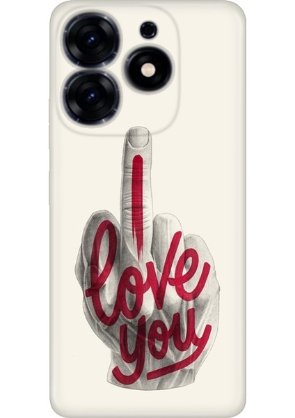 Tecno Spark 10 Pro Kılıf Desenli Baskılı Tpu Rubber Kapak I Love You