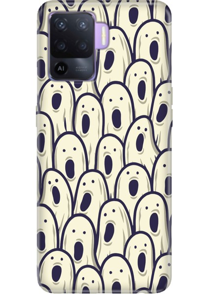 Oppo Reno 5 Lite Kılıf Desenli Baskılı Tpu Rubber Kapak Halloween