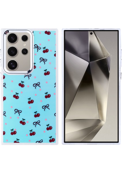 Galaxy S24 Ultra Kılıf Airbag Tasarımlı Vlmt Hadra Kapak - Kiraz