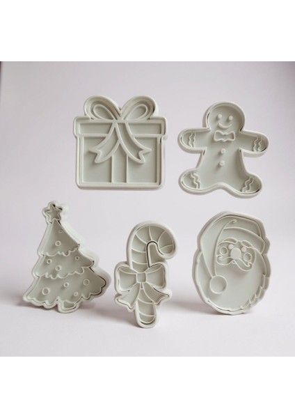 Yılbaşı Konseptli Kurabiye Kalıbı Seti (5’li) fiyatları