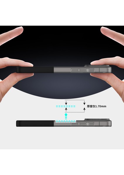 iPhone 16 Pro Max Kılıf M-Safe Şarj Özellikli Mıknatıslı Vlmt Duble Kapak - Siyah fırsatları