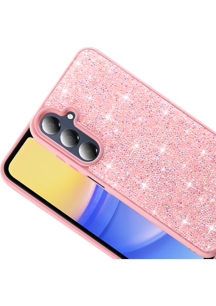 Galaxy A26 Kılıf Parlak Taşlı Tasarım Vlmt Pırlanta Kapak - Pembe fırsatları