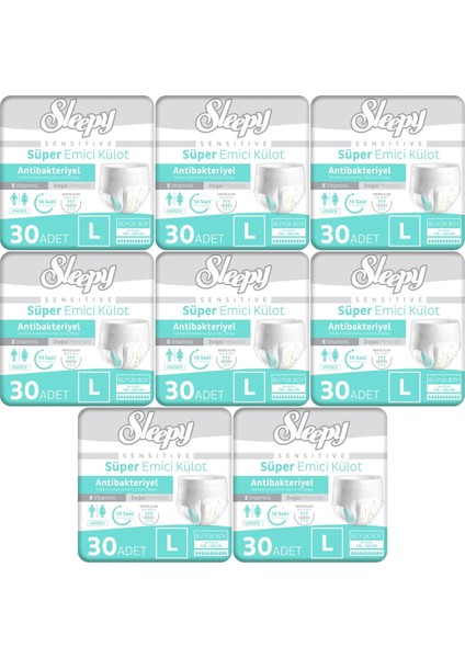 Hasta Bezi Yetişkin Emici Külot L - Büyük - Large 240 Adet (8pk*30)