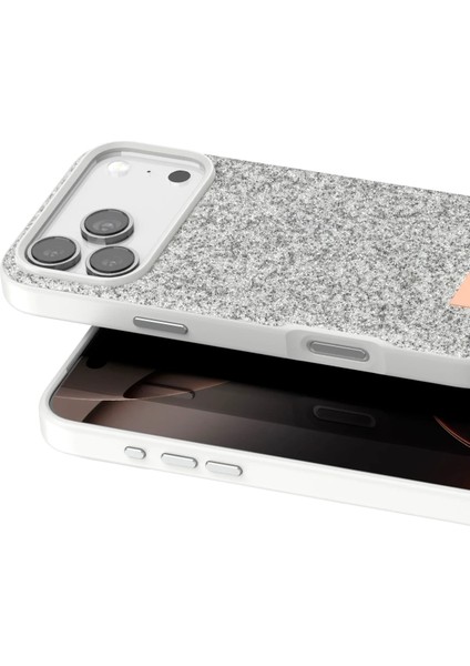 Apple iPhone 17 Pro Uyumlu Kadife Iç Yüzeyli Parlak Taşlı Şık Kapak fiyatları