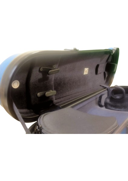 2002XLB Bleu Azura Hightech Contoured Keman Çantası – Hafif ve Üst Düzey Koruma