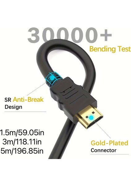 Hdmi Kablo Yüksek Hızlı Uzun Kablolu HDMI Kablosu | Ps, Xbox One, Hd Tv, Dizüstü Bilgisayar, Pc Monitör, Cctv ile Uyumlu Full Hd fırsatları