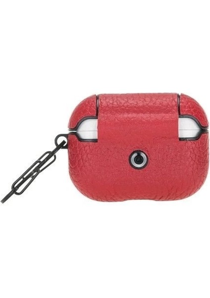 Apple Airpods Pro Uyumlu Deri Kılıf Juni Erc2 Kırmızı modelleri