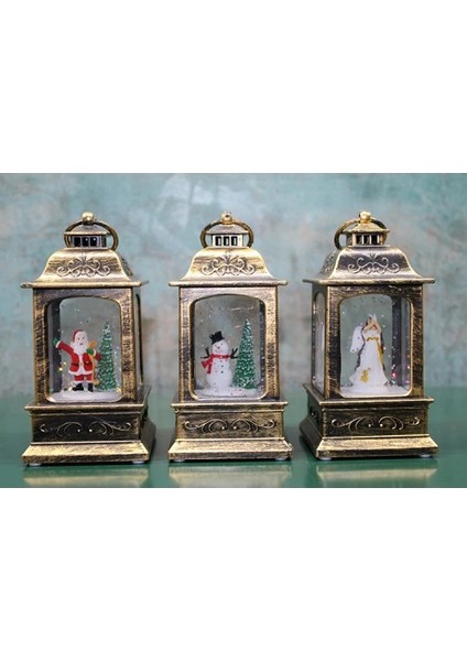 Yılbaşı Temalı Işıklı Müzikli Kar Küresi Model 1