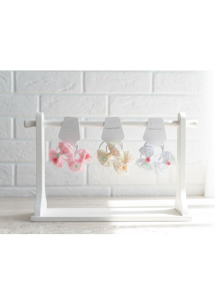 Pırıltılı Kurdela ve Pastel Gül Detaylı Toka Seti (Çift) fırsatları