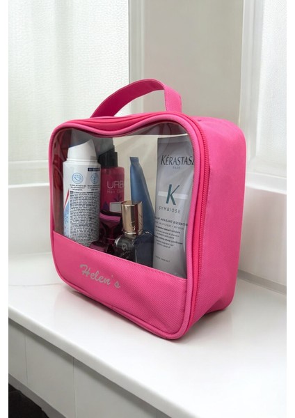 Şeffaf Panelli Makyaj Çantası Makyaj Malzemeleri Düzenleyici 22X20 cm fiyatları