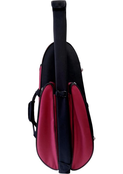 VLC44 4/4 Keman Çantası – Hafif ve Dayanıklı Özel Form Koruma Kılıfı (Bordo/siyah)
