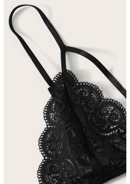Kadın Siyah Dantel Sütyen Külot Takımı modelleri