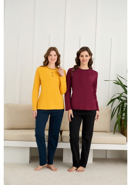 Kadın Uzun Kollu Pijama Takımı