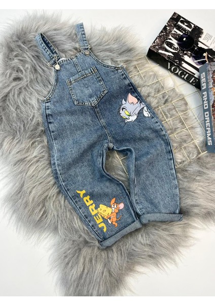 Çocuk Kot Salopet Askılı Denim fiyatları