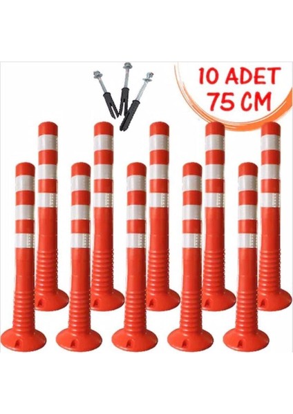 Plastik Otopark Trafik Yol Delinatörü 75 cm