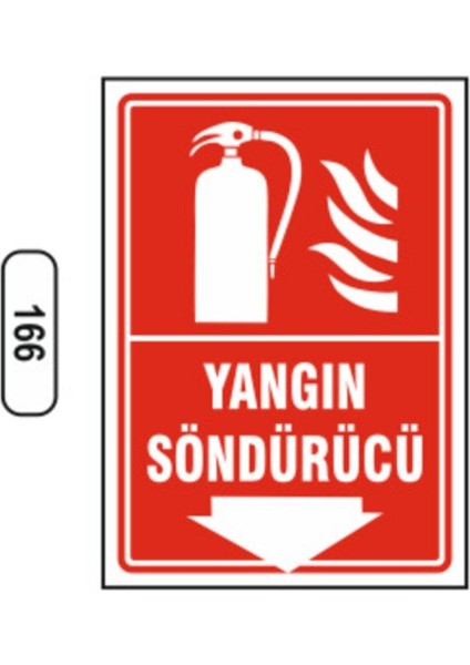 Yangın Söndürücü Uyarı Ikaz Levhası
