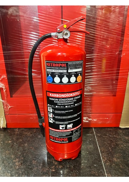 Yangın Tekne Sertifikalı 12 kg Tozlu Yangın Söndürme Cihazı