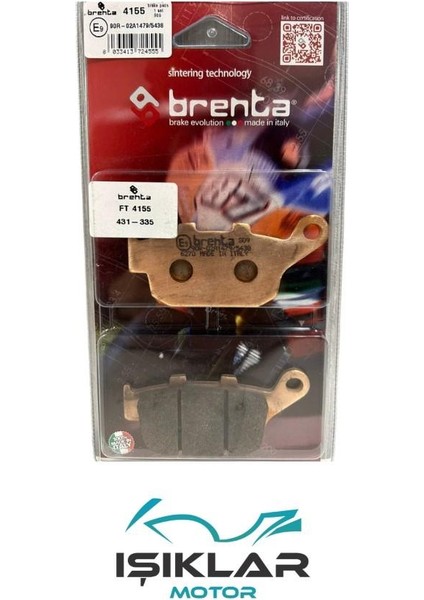 Mondial Drift L 125 Arka Fren Balata Sinterli Brenta IŞK0009