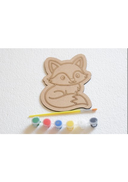 3'lü Hayvanlar Alemi Ahşap Boyama Seti - Çocuk Etkinlik Materyali - Okul Öncesi Zeka Geliştirici modelleri