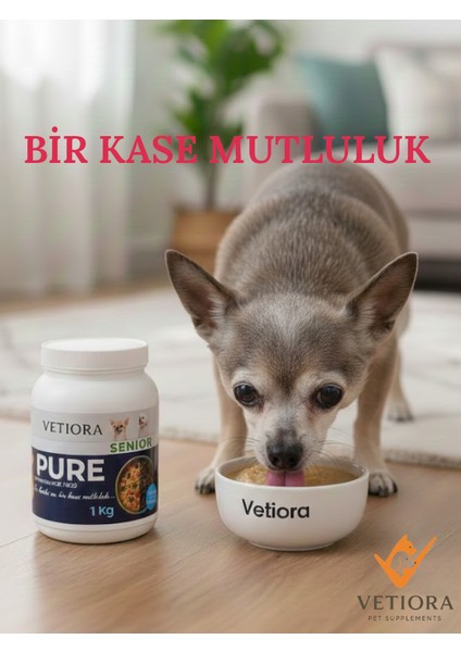 Yeni Nesil Küçük Irk Yaşlı Köpek Maması, İnsan Sınıfı Formunda, Et, Tahıl, Meyve, Sebze 1 kg indirimleri