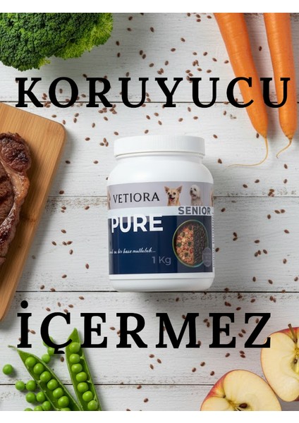 Yeni Nesil Küçük Irk Yaşlı Köpek Maması, İnsan Sınıfı Formunda, Et, Tahıl, Meyve, Sebze 1 kg