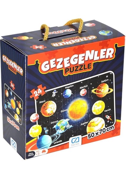 5026 Ca Games, Gezegenler / 24 Parça Puzzle / +3 Yaş