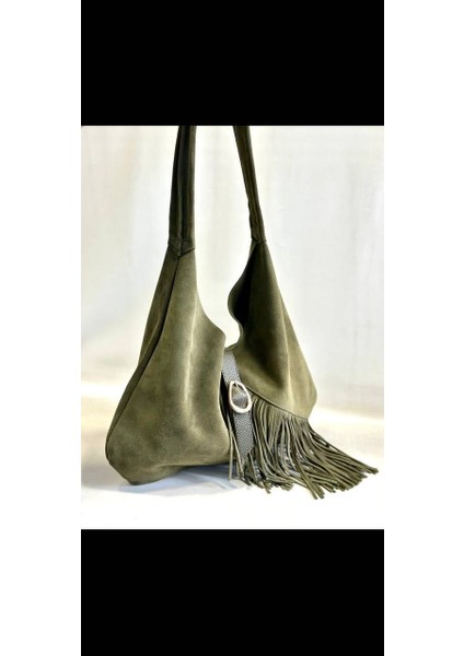 Mesbag Hakiki Süet Kadın Çanta